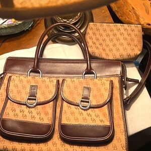 Dooney and Bourke Monogram Satchel Handbag